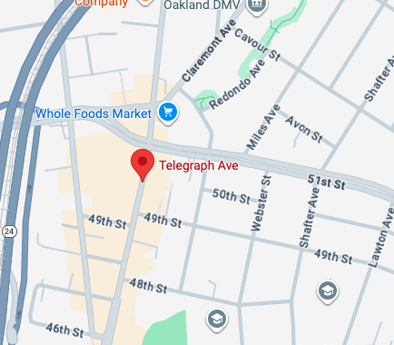Map around 4900 Telegraph Ave